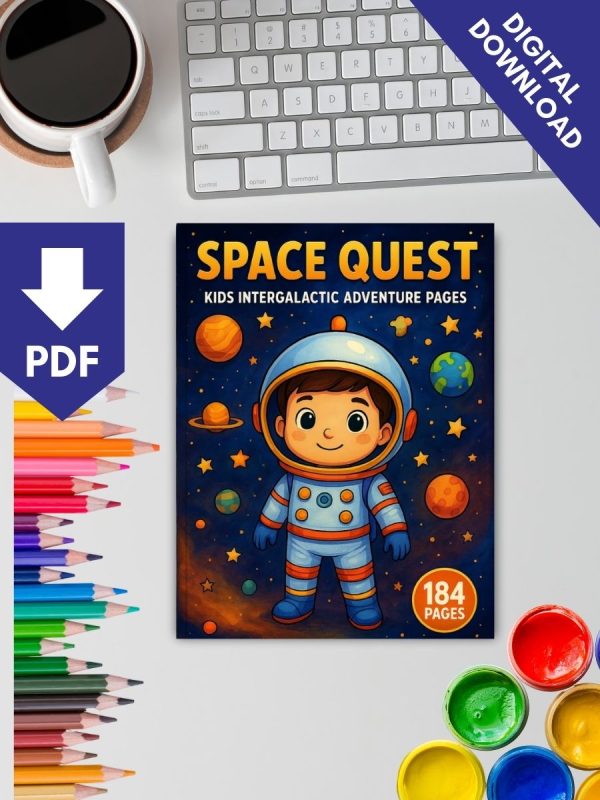 Space Quest – 184 Intergalactic Adventure Pages for Kids – Bild 2