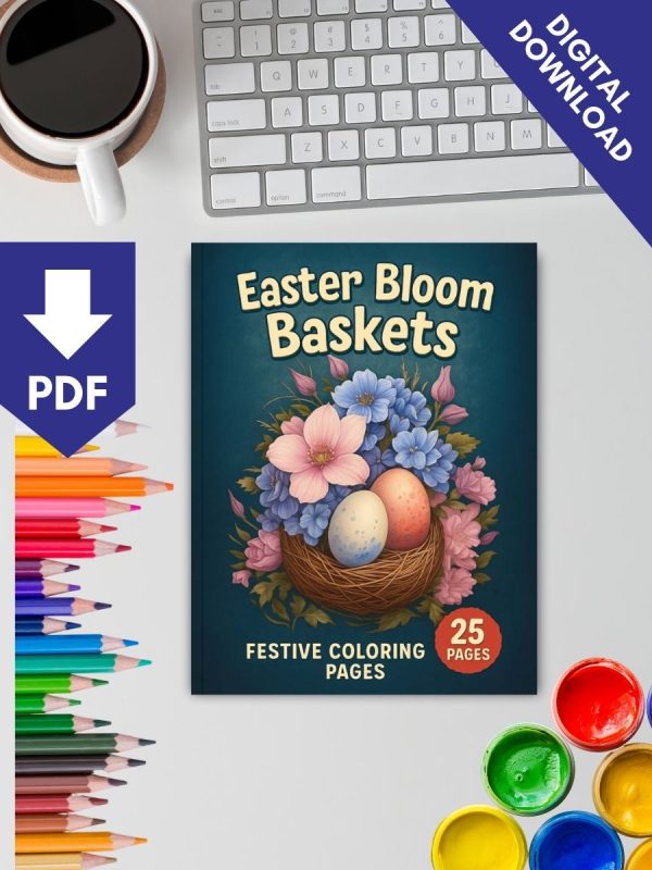 Easter Bloom Baskets – 25 Festive Coloring Pages – Bild 2