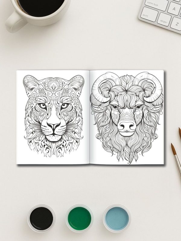 Mandala Wild – 54 Animals Filled with Intricate Patterns – Bild 3
