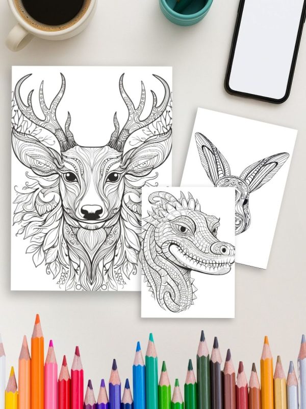 Mandala Wild – 54 Animals Filled with Intricate Patterns – Bild 4