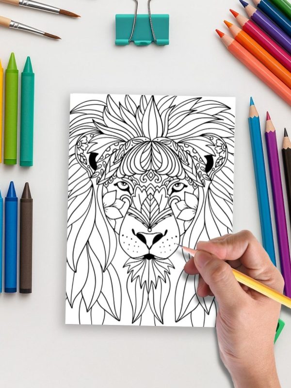 Mandala Wild – 54 Animals Filled with Intricate Patterns – Bild 5