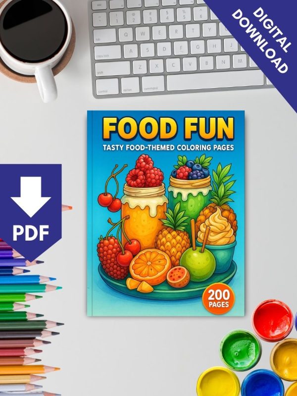 Food Fun – 200 Delicious Food-Themed Coloring Pages – Bild 2