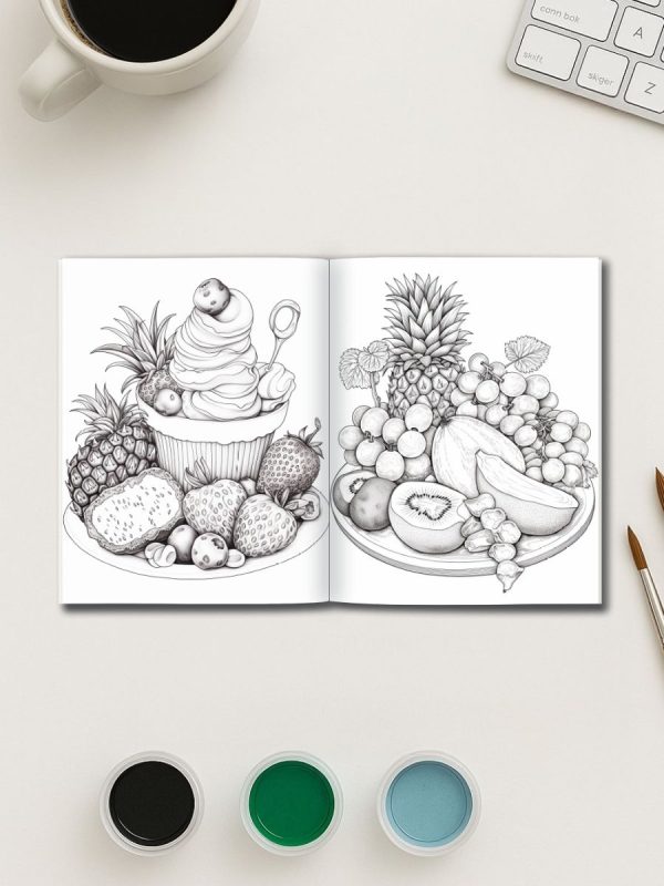Food Fun – 200 Delicious Food-Themed Coloring Pages – Bild 3