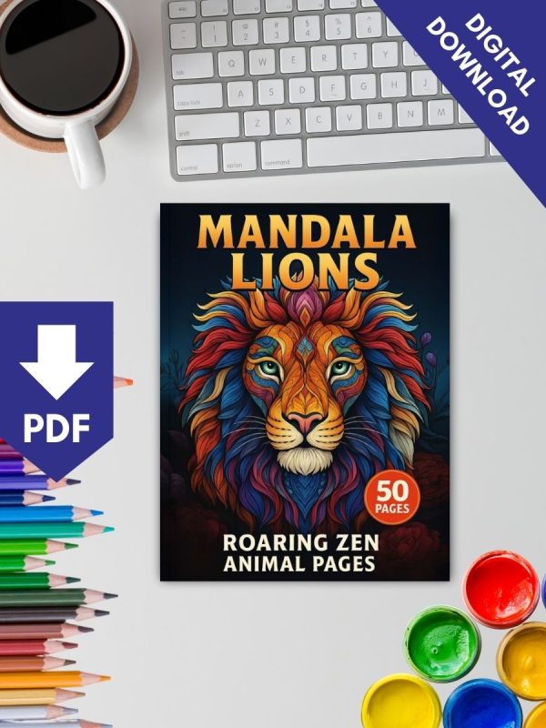 Mandala Lions – 50 Roaring Zen Animal Pages – Bild 2