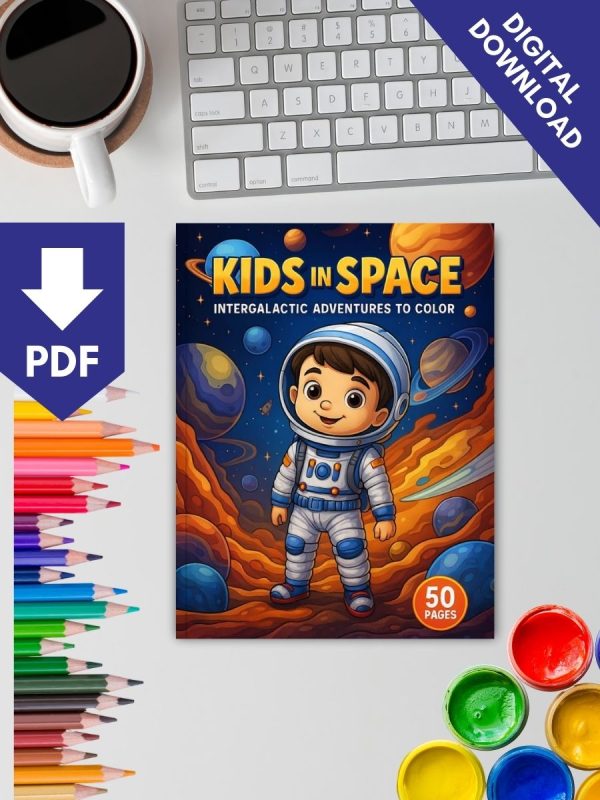 Kids in Space – 50 Intergalactic Adventures to Color – Bild 2