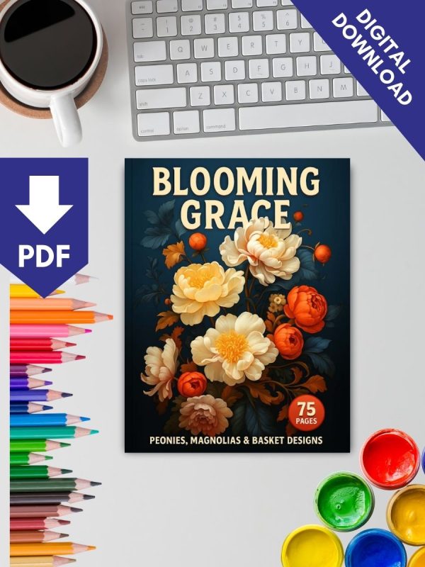 Blooming Grace – 75 Peonies, Magnolias & Basket Designs – Bild 2