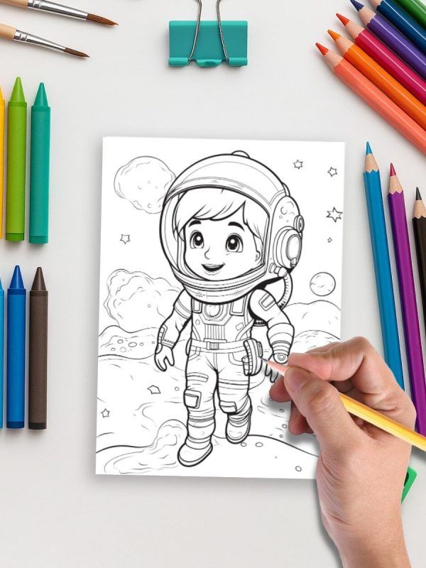 Kids in Space – 50 Intergalactic Adventures to Color – Bild 5