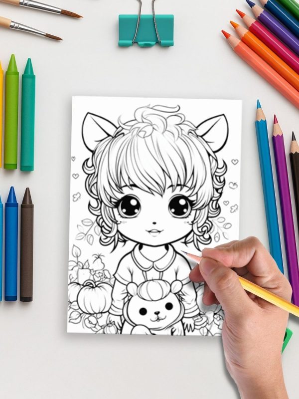 Mega Kawaii Bundle – 297 Super Cute Coloring Pages – Bild 5