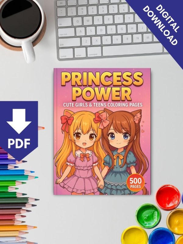 Princess Power – 500 Girls & Teens Coloring Pages – Bild 2